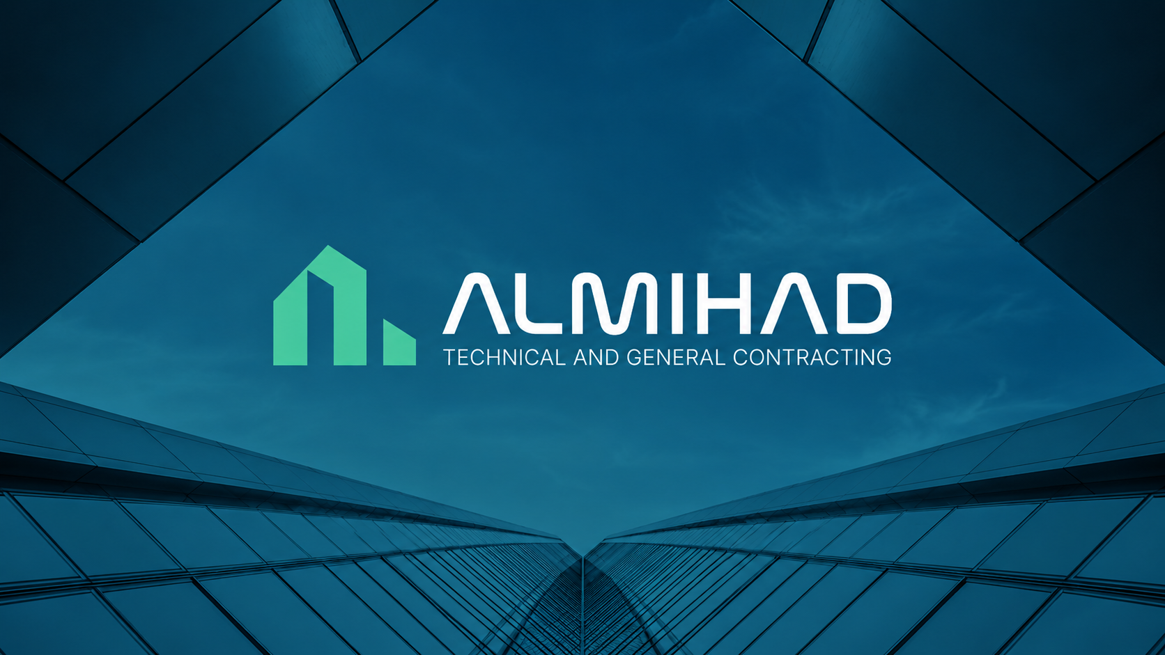 Al Mihad Technical and General Contracting logo presentation