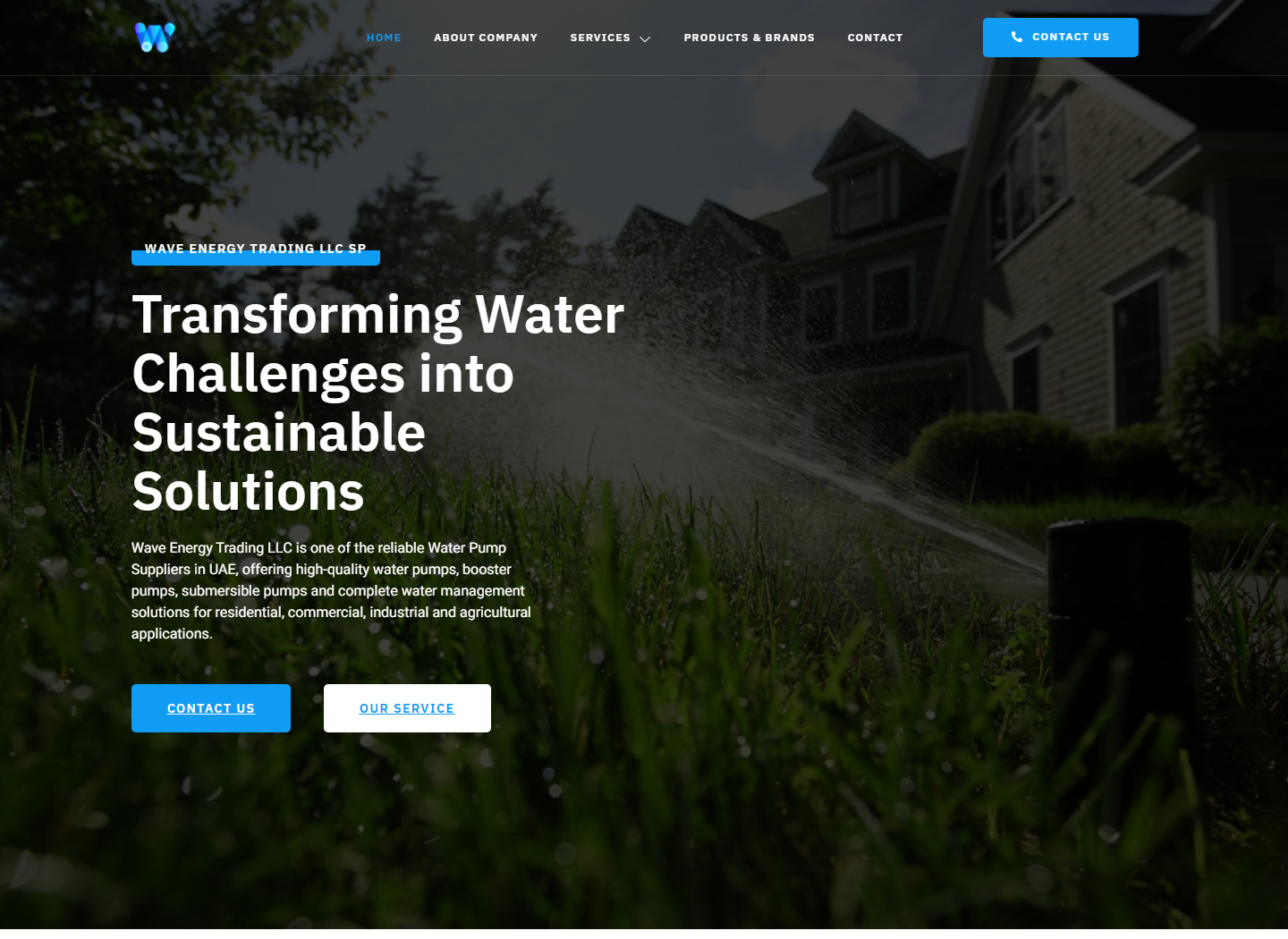 Wave Energy website design